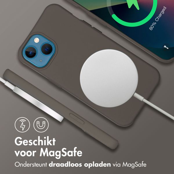 imoshion Color Backcover met afneembaar koord MagSafe Apple iPhone 13 - Black Coffee