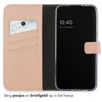 Selencia Echt Leren Bookcase Samsung Galaxy S24 FE - Dusty Pink