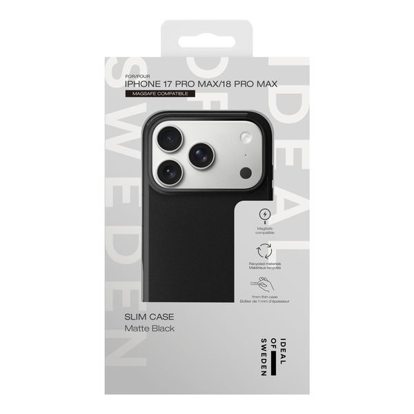 iDeal of Sweden Slim Case MagSafe Apple iPhone 18 Pro Max / 17 Pro Max - Matte Black