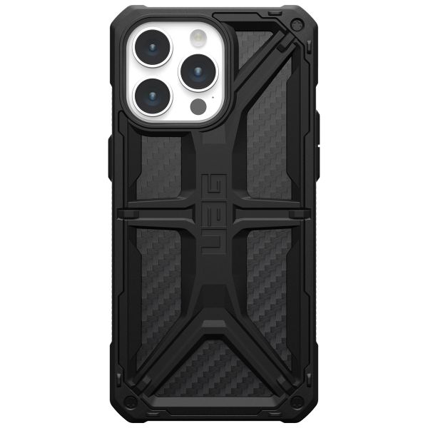 UAG Monarch Backcover iPhone 15 Pro Max - Carbon Fiber