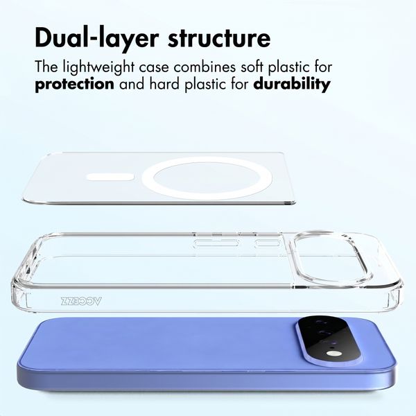 Accezz Xtreme Impact Back Cover with MagSafe Google Pixel 11 - Transparent