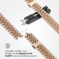 Selencia Jubilee stalen bandje Apple Watch Series 1 t/m 9 / SE (38/40/41 mm) | Series 10 (42 mm) - Rosé Goud