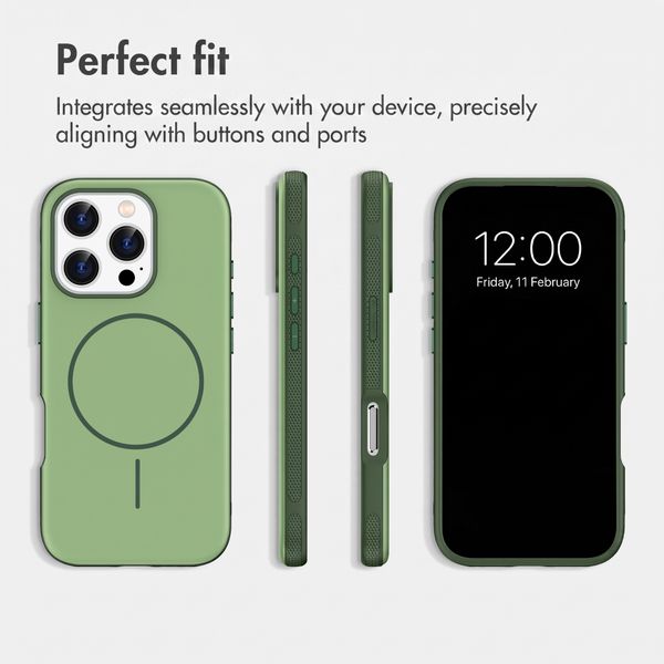 imoshion Colour Back Cover with Thin MagSafe Ring Apple iPhone 16 Pro - Dark Green