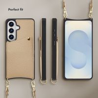 Selencia Nova Phone Case with Cord and Card Holder Samsung Galaxy S26 - Beige