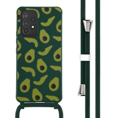 imoshion Siliconen design hoesje met koord Samsung Galaxy A53 - Avocado Green