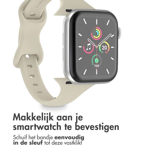 imoshion Slim siliconen bandje Apple Watch Series 1 t/m 9 / SE (38/40/41 mm) | Series 10 (42 mm) - Sterrenlicht