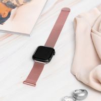 imoshion Milanees magnetisch bandje Apple Watch Series 1 - 9 / SE (38/40/41 mm) | Series 10 / 11 (42 mm) - Maat M - Roze