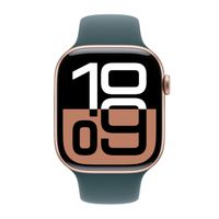 Apple Siliconen solobandje Apple Watch Series 1 - 11 / SE / Ultra (44/45/46/49 mm) - Maat 11 - Lake Green
