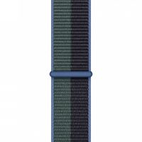 Apple Sport Loop band Apple Watch Series 1 t/m 9 / SE (38/40/41 mm) | Series 10 / 11 (42 mm) - Midnight Green
