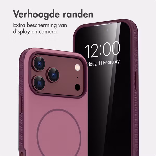 imoshion Color Backcover met Thin MagSafe Ring Apple iPhone 18 Pro / 17 Pro - Paars