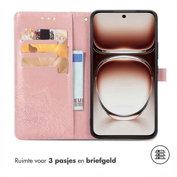 imoshion Mandala Bookcase Oppo A40 (4G) / Oppo A40M (4G) / Oppo A60 (5G) - Rosé Goud