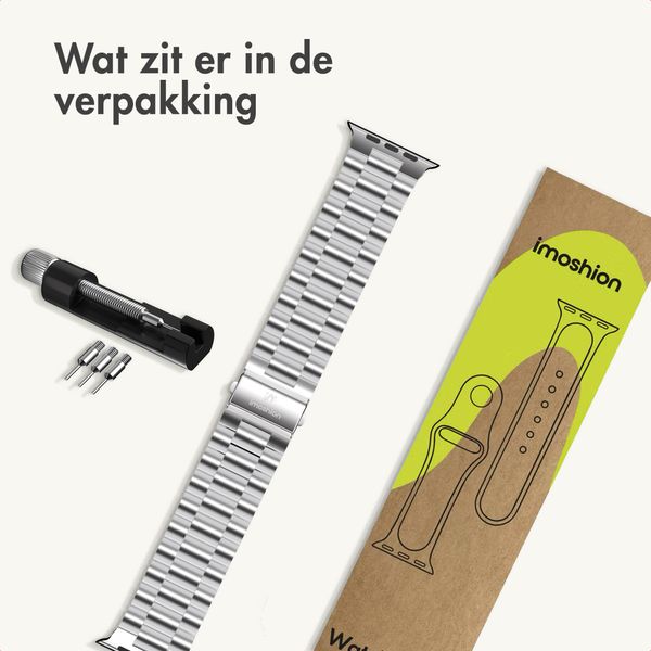 imoshion Stalen bandje Apple Watch | 38/40/41/42 mm - Zilver