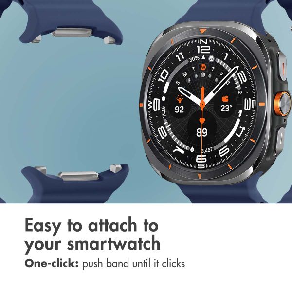 imoshion Ocean Silicone Band Samsung Galaxy Watch Ultra 2 (2026) / Ultra (2024/2025) - Midnight Blue