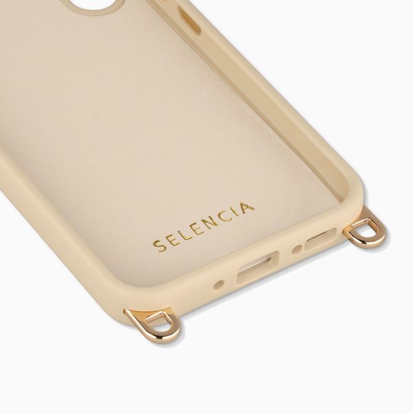 Selencia Rivièra MagSafe Backcover met afneembare haakjes Samsung Galaxy A34 (5G) - Milky Latte