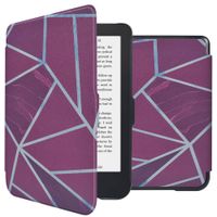 imoshion Design Slim Hard Case Bookcase Kobo Clara 2E / Tolino Shine 4 - Bordeaux Graphic