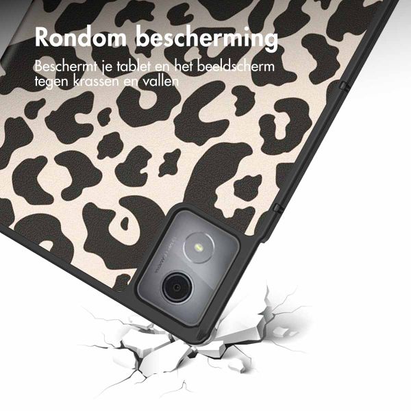 imoshion Design Trifold Bookcase Lenovo Tab K11 Plus - Leopard