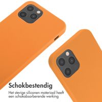 imoshion Siliconen hoesje met koord iPhone 12 (Pro) - Oranje