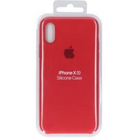 Apple Silicone Backcover iPhone Xs / X - Red