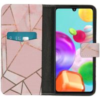 imoshion Design Softcase Bookcase Samsung Galaxy A41 - Pink Graphic