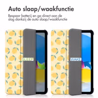 imoshion Design Trifold Bookcase Apple iPad 11 (2025) 11 inch A16 / iPad 10 (2022) 10.9 inch - Citrus Dream