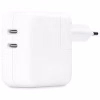 Apple Originele Dual USB-C Power Adapter 35W + Originele USB-C naar USB-C oplaadkabel 60W - 1 meter - Wit
