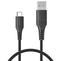 imoshion Braided USB-C naar USB kabel - 1 meter - Zwart