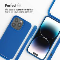 imoshion Silicone Case with Strap Apple iPhone 14 Pro - Blue