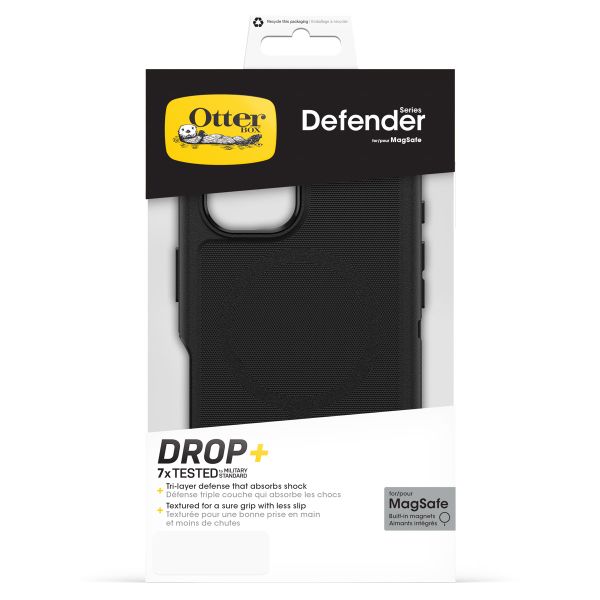 OtterBox Defender Rugged Backcover met MagSafe iPhone 16 - Black