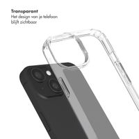 Selencia Transparent Case with Hooks + Lova Wrist Strap Apple iPhone 15 - Tortoise Leopard