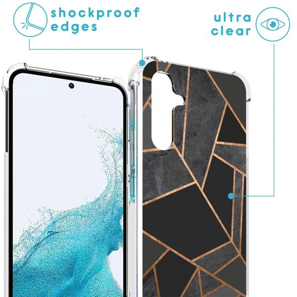 imoshion Design hoesje met koord Samsung Galaxy A54 (5G) - Grafisch Koper - Zwart / Goud