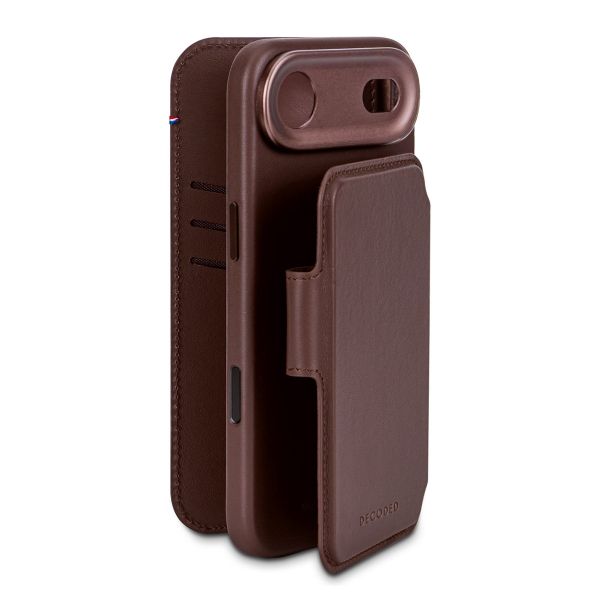 Decoded 2 in 1 Leather Detachable Wallet MagSafe Apple iPhone Air - Chocolate Brown