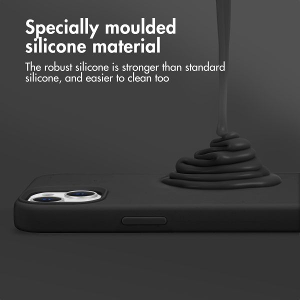 Accezz Liquid Silicone Back Cover with MagSafe Apple iPhone 16 Pro Max - Black