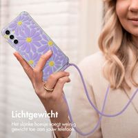 imoshion Design hoesje met koord Samsung Galaxy A16 - Tropical Violet Flowers Connect