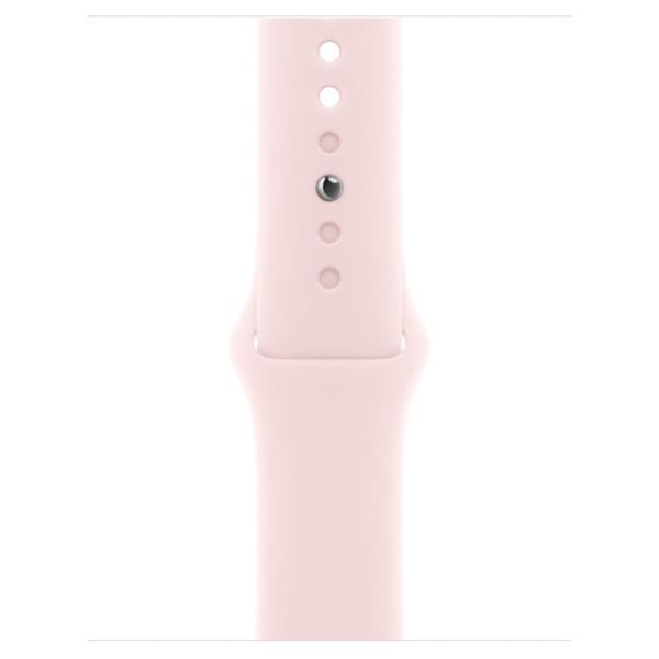 Apple Sport Band Apple Watch Series 1 t/m 9 / SE (38/40/41 mm) | Series 10 / 11 (42 mm) - Maat M/L - Light Pink