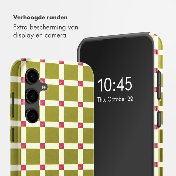 Selencia Vivid Backcover Samsung Galaxy S24 FE - Check This Olive