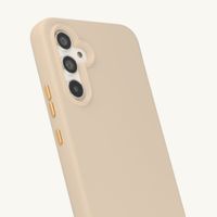 Selencia Rivièra MagSafe Backcover met afneembare haakjes Samsung Galaxy A54 (5G) - Milky Latte