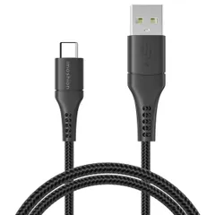 imoshion Braided USB-C naar USB kabel - 2 meter - Zwart