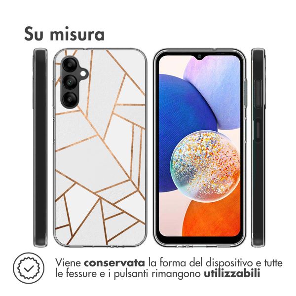 imoshion Design hoesje Samsung Galaxy A14 (5G/4G) - White Graphic