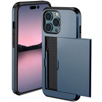 imoshion Backcover met pasjeshouder iPhone 14 Pro - Donkerblauw