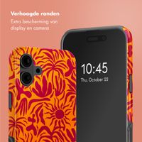 Selencia Vivid Backcover met MagSafe Apple iPhone 16 - Tropical Vibes Apricot