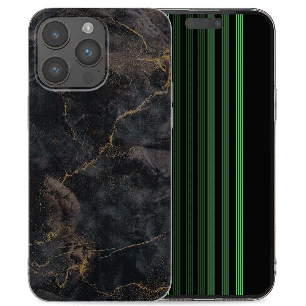 imoshion Design hoesje iPhone 15 Pro Max - Black Marble