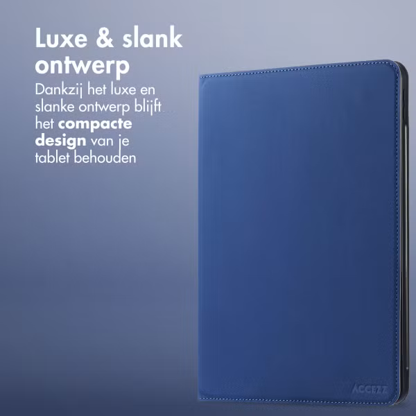 Accezz Classic Tablet Case Apple iPad 9 (2021) 10.2 inch / iPad 8 (2020) 10.2 inch / iPad 7 (2019) 10.2 inch - Donkerblauw