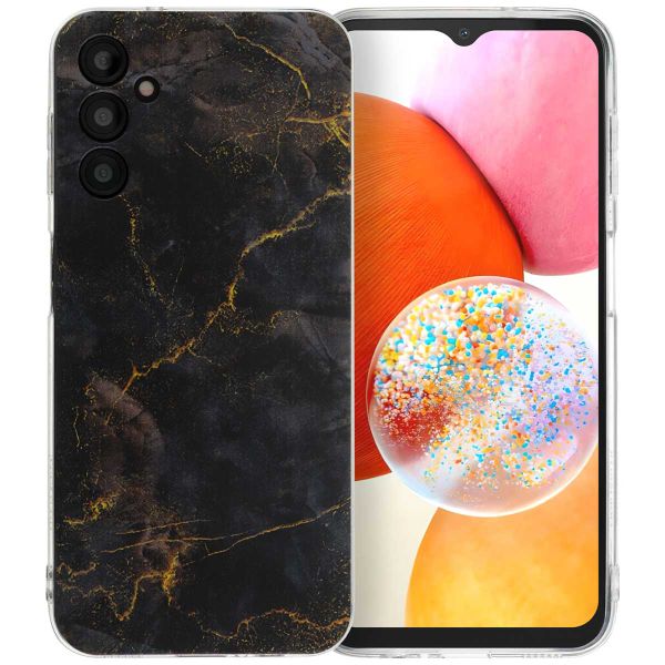 imoshion Design hoesje Samsung Galaxy A14 (5G/4G) - Black Marble