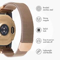 imoshion QuickFit® Milanese Band - Garmin 22 mm Connector - Size L/XL - Rose Gold