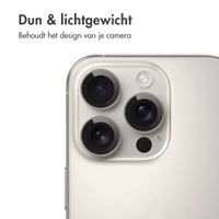 imoshion 2 Pack Camera lens protector Apple iPhone 16 Pro / 16 Pro Max - Natural / Titanium