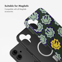 Selencia Vivid Back Cover with MagSafe Apple iPhone 16 - Wavy Smiley Green