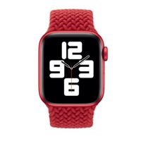 Apple Gevlochten solobandje Apple Watch | 44/45/46/49 mm - Maat 2 - (PRODUCT)RED