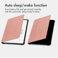imoshion Trifold Book Case Apple iPad Pro 11 (2025) M5 / (2024) M4 - Rose Gold