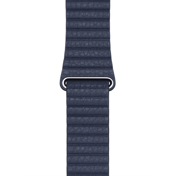 Apple Leather Loop Apple Watch | 44/45/46/49 mm - Maat L - Diver Blue