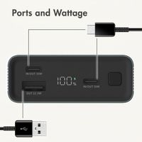 imoshion Ultra Series Aluminium Powerbank 20,000 mAh - Quick Charge and Power Delivery - Petrol Green